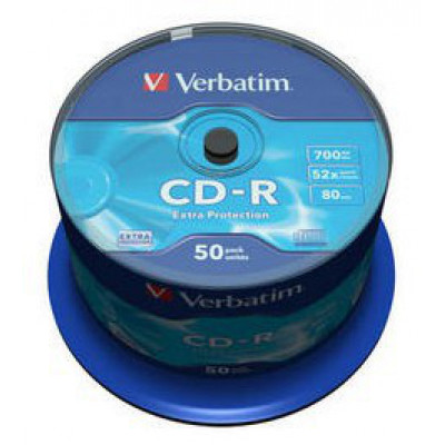 Verbatim CD-R/700MB 80Min 52x Datalife Spdl 50pk