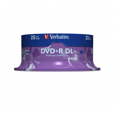 Verbatim DVD+R&#47;8.5GB 8X Matt Silver Surface Spd25