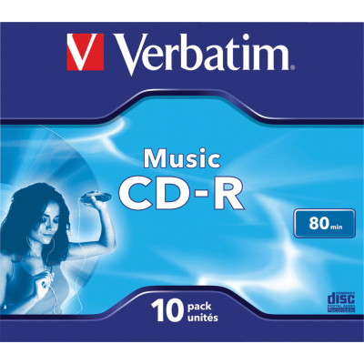 Verbatim CD-R/700MB 80Min JC 10pk Audio