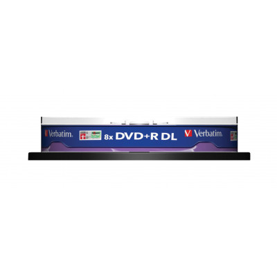 Verbatim DVD+R&#47;8.5GB 8x DLAYER mattsilv Spdl 10