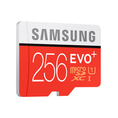 Samsung Micro SD with adaptor 256GB Class 10 R100/W90