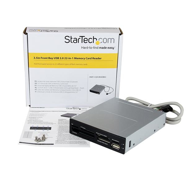 StarTech 3.5in Front Bay USB Memory Card Reader