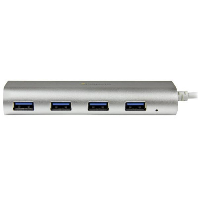 StarTech 4 Port Portable USB 3.0 Hub - Aluminum