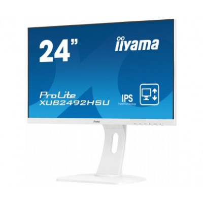 IIYAMA 24"WIDE FHD IPS VGA HDMI DP 4ms White HA