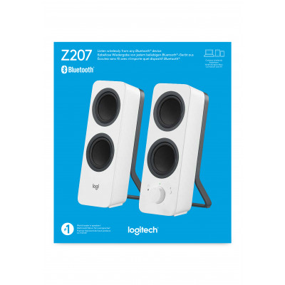 Logitech Z207 Bluetooth CPU Speakers-OFF Wht EMEA
