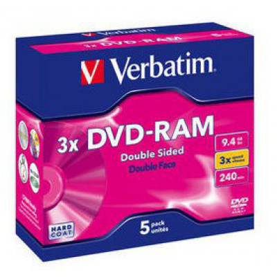 Verbatim DVD-RAM&#47;9.4GB Type 4 Case 5pk