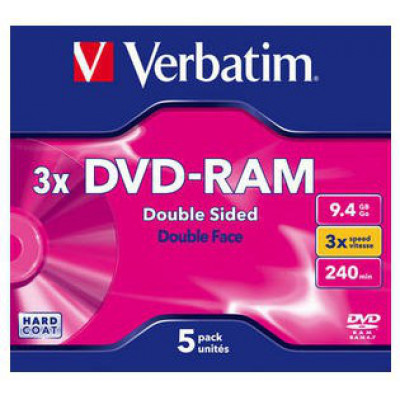 Verbatim DVD-RAM&#47;9.4GB Type 4 Case 5pk
