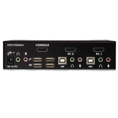 StarTech 2 Port USB HDMI KVM Switch w&#47;Audio