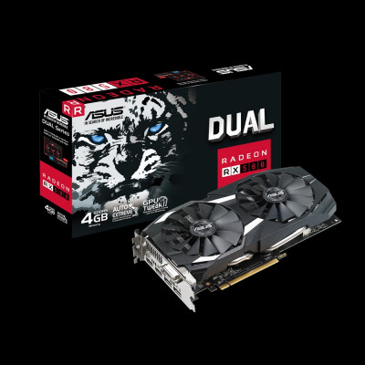 Asus DUAL-RX580-4G GDDR5 PCIe 3.0*16 DVI 2*HDMI 2*DP