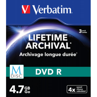 Verbatim M-DISC DVD R 4.7GB 4X MATT SILVER