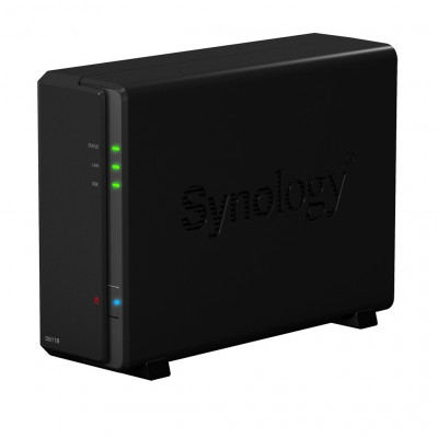 Synology 1Bay Desktop NAS Quad Core 1GB Ram 1Gbe