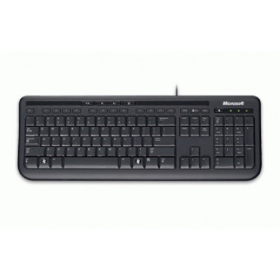 Microsoft Wired Keyboard 600 USB DE&#47;CH&#47;LU Black