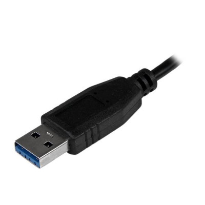 StarTech Portable 4 Port Mini USB 3.0 Hub - Black