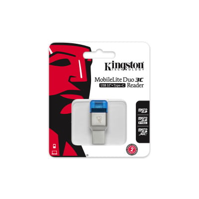 Kingston MobileLite DUO3C USB3.1+TypeC CardReader
