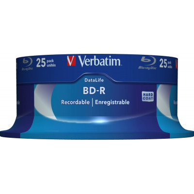 Verbatim BD-R 25GB 6X WHITE BLUE SURFACE Spindle