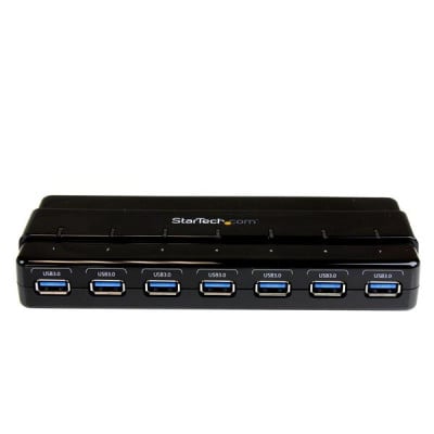 StarTech 7 Port SuperSpeed USB 3.0 Hub w/Adapter