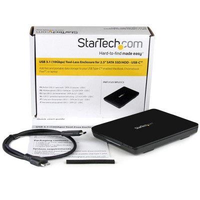 StarTech USB 3.1 Tool-Free Enclosure - 2.5in SATA