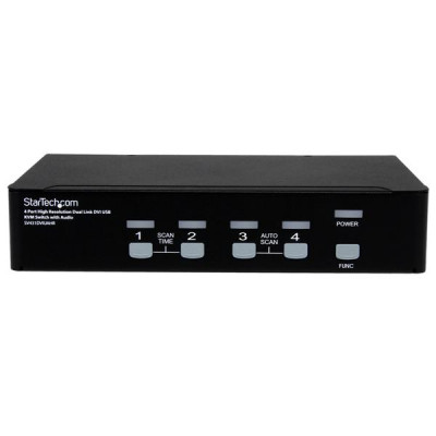 StarTech 4 Port High Res USB DVI Audio KVM Switch
