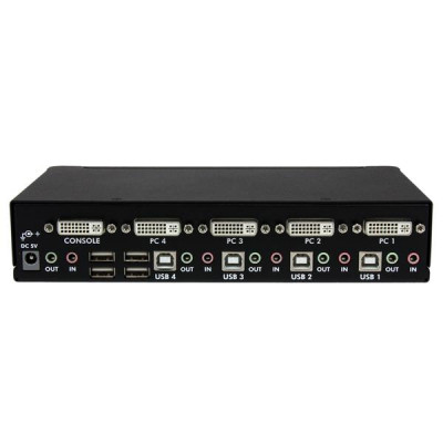 StarTech 4 Port High Res USB DVI Audio KVM Switch