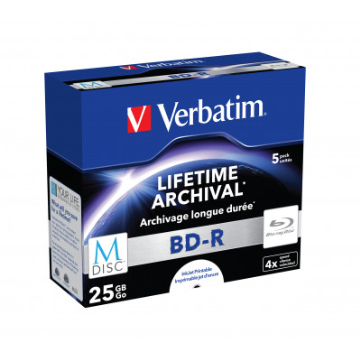 Verbatim M-DISC BD-R 25GB 4X INKJET PRINTABLE