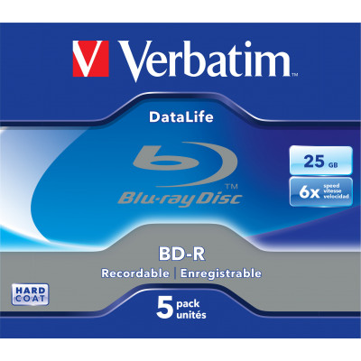 Verbatim BD-R 25GB 6X WHITE BLUE SURFACE Jewel Ca