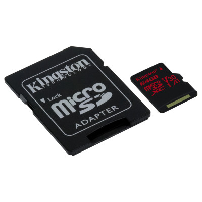 Kingston 64GB microSDXC U3 UHS-I Adapter