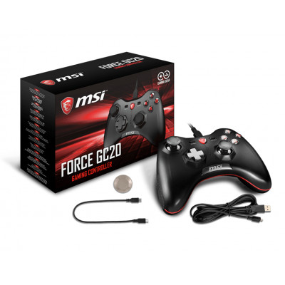 MSI Force GC20 Wired Game Controller w.changeable pads