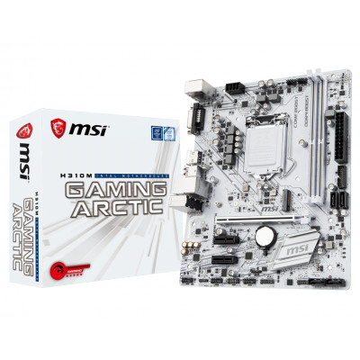 MSI MB H310M GAMING ARCTIC LGA1151 DDR4 SATA3 USB3.0 mATX