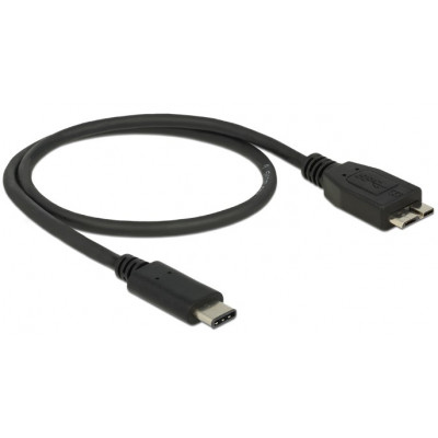 Delock USB 3.1C - Micro USB 3 Male 0.5m black