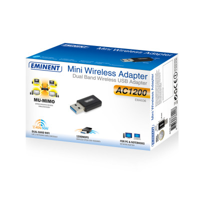 Eminent Wireless AC 1200Mbps USB3.1 Mini adapter