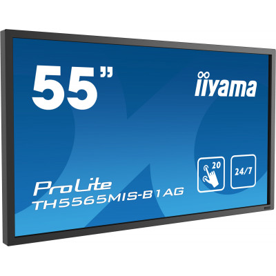 IIYAMA LCD 55" 20Touch1920x1080 IPS  12MS HDMI DP VGA HDMI