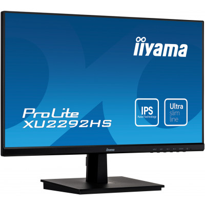 IIYAMA 22" Ultra Slim IPS 1920x1080  VGA HDMI DP  4ms Black