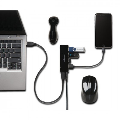 Kensington USB 3.0 4-Port Hub+Charging