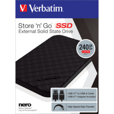 VERBATIM STORE 'N' GO PORTABLE SSD USB 3