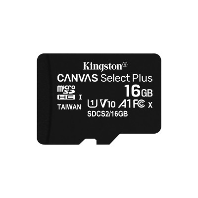 Kingston 16GB micSDHC 100R A1 C10 Card+ADP