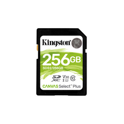 Kingston 256GB SDXC 100R C10 UHS-I U3 V30