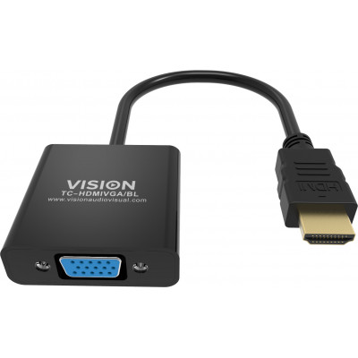VISION Professional installation-grade HDMI to VGA adaptor