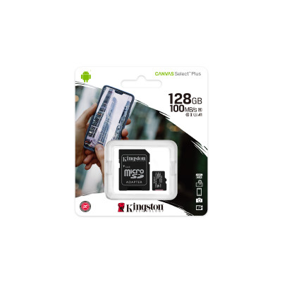 Kingston 128GB micSD Canvas Select Plus Card+ADP