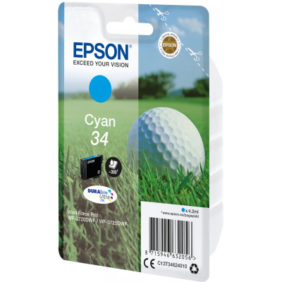Epson Ink&#47;34 Golf Ball 4.2ml CY