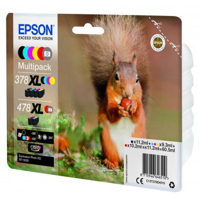 Epson Ink/378XL+478XL Squirrel CMYKRG