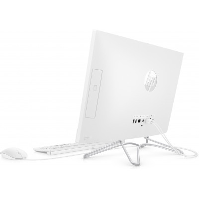HP 22"FHD i3-9100T 8GB 512SSD DVD White Non-Touch Win10