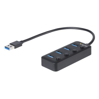 StarTech Hub - USB 3 4-Port with On&#47;Off Switches