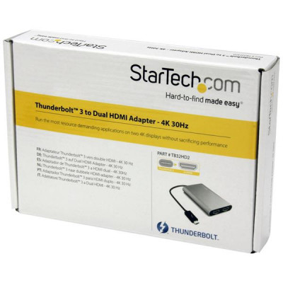 StarTech Thunderbolt 3 to Dual HDMI - 4K 60Hz