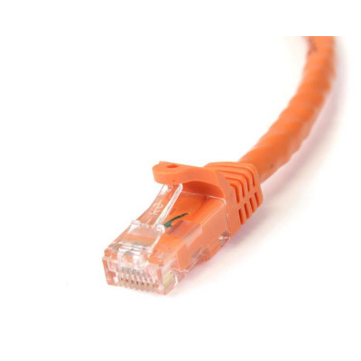 StarTech 1m Orange Snagless UTP Cat6 Patch Cable
