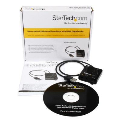 StarTech USB Sound Card Audio Adapter w&#47;SPDIF