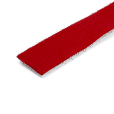 StarTech Cable - Hook and Loop - 25ft. - Red