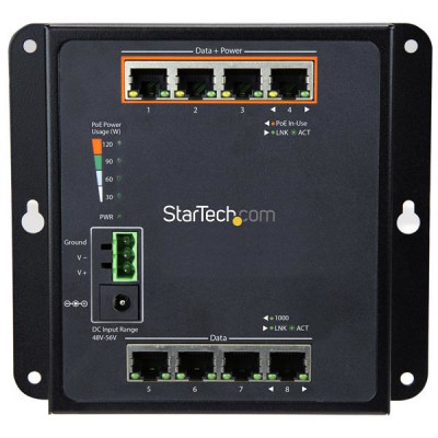 StarTech GbE Switch - 8-Port 4 PoE+- Managed
