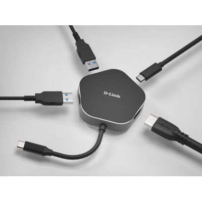D-Link 4-in-1 USB-C Hub HDMI Power Delivery