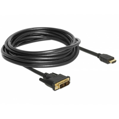 Delock Cable HDMI (A) - DVI-D(18+1) M&#47;M 5m Gold