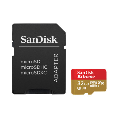 Sandisk Extreme microSDHC 32GB+SD Ad Sports Cam
